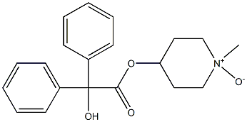 4-(Diphenylhydroxyacetoxy)-1-methylpiperidine 1-oxide Struktur