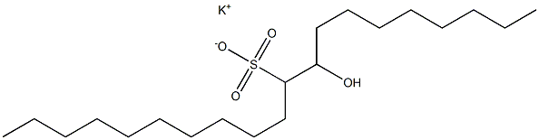 9-Hydroxyicosane-10-sulfonic acid potassium salt Struktur