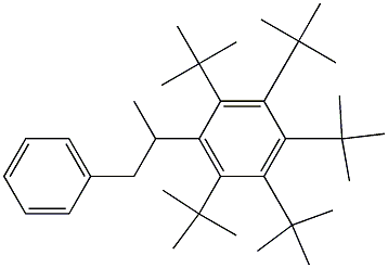 2-(Penta-tert-butylphenyl)-1-phenylpropane Struktur