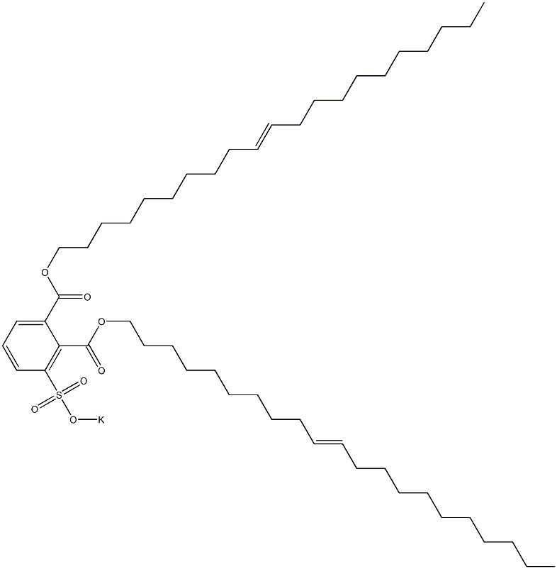 3-(Potassiosulfo)phthalic acid di(10-henicosenyl) ester Struktur