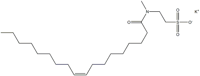 N-Oleoyl-N-methyltaurine potassium salt Struktur