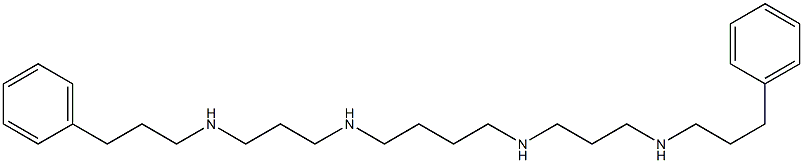 N,N'-Bis[3-(3-phenylpropylamino)propyl]-1,4-butanediamine Struktur