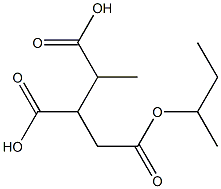 Butane-1,2,3-tricarboxylic acid 2-butyl ester Struktur