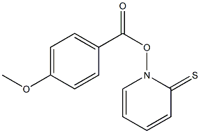 1-(4-Methoxybenzoyloxy)-1,2-dihydropyridine-2-thione Struktur