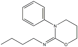 2-(Butylimino)-3-phenyltetrahydro-2H-1,3-oxazine Struktur