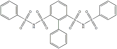 N,N'-Bis(phenylsulfonyl)-1,1'-biphenyl-2,6-disulfonamide Struktur