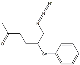 6-Azido-5-phenylseleno-2-hexanone Struktur