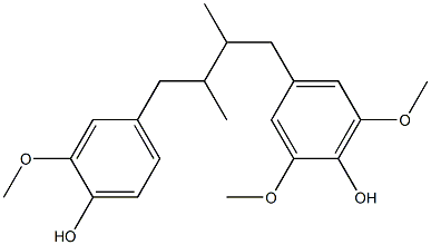 4-[4-(4-Hydroxy-3-methoxyphenyl)-2,3-dimethylbutyl]-2,6-dimethoxyphenol Struktur