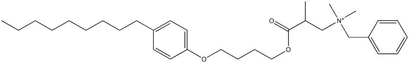 N,N-Dimethyl-N-benzyl-N-[2-[[4-(4-nonylphenyloxy)butyl]oxycarbonyl]propyl]aminium Struktur