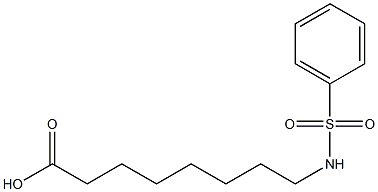 8-(Phenylsulfonylamino)octanoic acid Struktur