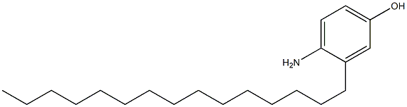 3-Pentadecyl-4-aminophenol Struktur