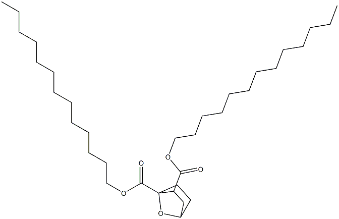 7-Oxabicyclo[2.2.1]heptane-1,2-dicarboxylic acid ditridecyl ester Struktur