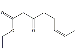 (Z)-2-Methyl-3-oxo-6-octenoic acid ethyl ester Struktur