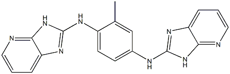 2,2'-[2-Methyl-1,4-phenylenebis(imino)]bis(3H-imidazo[4,5-b]pyridine) Struktur