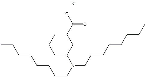 4-(Dioctylamino)heptanoic acid potassium salt Struktur