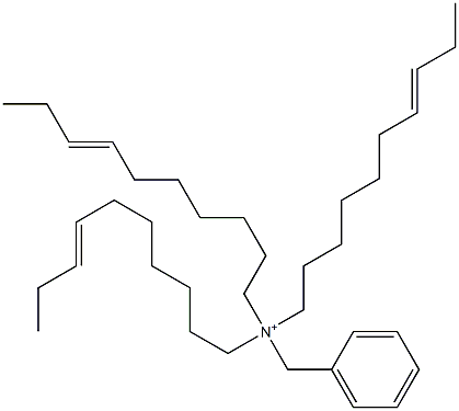 Tri(7-decenyl)benzylaminium Struktur