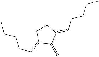 2,5-Bis(pentylidene)cyclopentanone Struktur