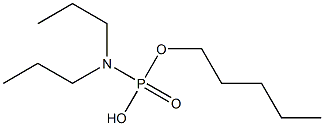 N,N-Dipropylamidophosphoric acid hydrogen pentyl ester Struktur