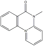 5-Methyl-6-oxo-6H-pyrido[1,2-a]quinazolin-11-ium Struktur