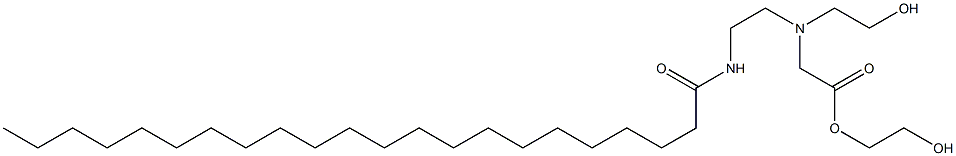 [N-[2-(1-Oxodocosyl)aminoethyl]-N-(2-hydroxyethyl)amino]acetic acid 2-hydroxyethyl ester Struktur