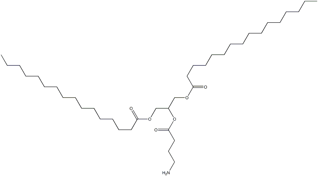 1-O,3-O-Dipalmitoyl-2-O-(4-aminobutyryl)-L-glycerol Struktur