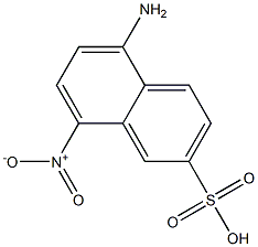 5-Amino-8-nitro-2-naphthalenesulfonic acid Struktur