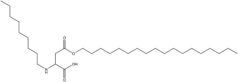 2-Nonylamino-3-(octadecyloxycarbonyl)propionic acid Struktur