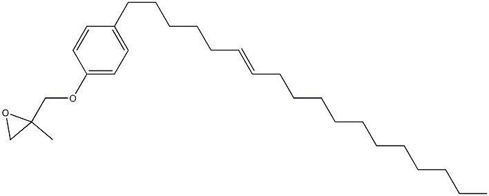 4-(6-Octadecenyl)phenyl 2-methylglycidyl ether Struktur