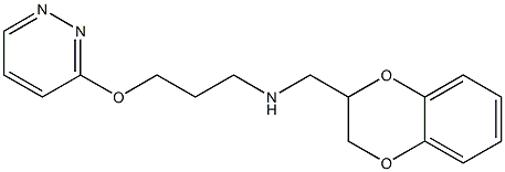 3-[3-[[(1,4-Benzodioxan-2-yl)methyl]amino]propoxy]pyridazine Struktur