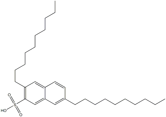 3,7-Didecyl-2-naphthalenesulfonic acid Struktur