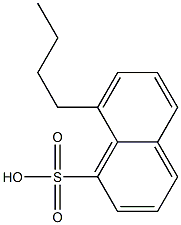 8-Butyl-1-naphthalenesulfonic acid Struktur