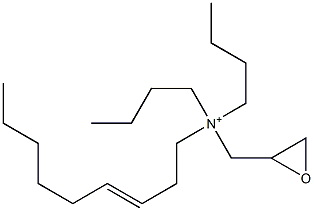 N,N-Dibutyl-N-(3-nonenyl)-2-oxiranemethanaminium Struktur