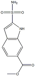 6-(Methoxycarbonyl)-1H-indole-2-sulfonamide Struktur