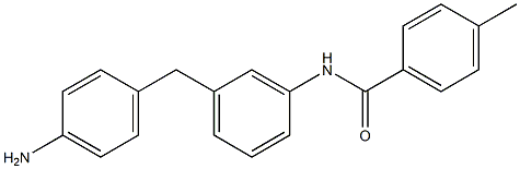 4-[3-[(4-Methylbenzoyl)amino]benzyl]aniline Struktur