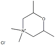 2,4,4,6-Tetramethylmorpholinium chloride Struktur