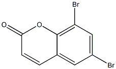 6,8-Dibromo-2H-1-benzopyran-2-one Struktur