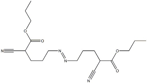 5,5'-Azobis(2-cyanovaleric acid)dipropyl ester Struktur