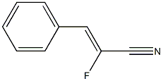 3-Phenyl-2-fluoropropenenitrile Struktur