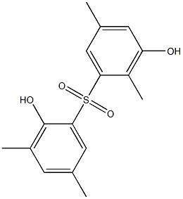 2,3'-Dihydroxy-2',3,5,5'-tetramethyl[sulfonylbisbenzene] Struktur