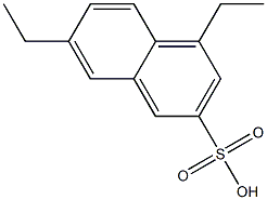 4,7-Diethyl-2-naphthalenesulfonic acid Struktur