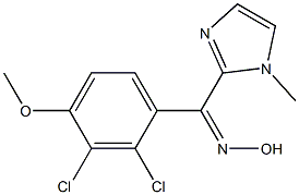 (Z)-(2,3-Dichloro-4-methoxyphenyl)(1-methyl-1H-imidazol-2-yl) ketone oxime Struktur