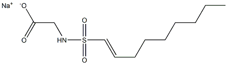 N-(1-Nonenylsulfonyl)glycine sodium salt Struktur