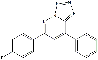 6-(4-Fluorophenyl)-8-phenyltetrazolo[1,5-b]pyridazine Struktur