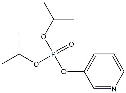 Phosphoric acid diisopropyl 3-pyridyl ester Struktur