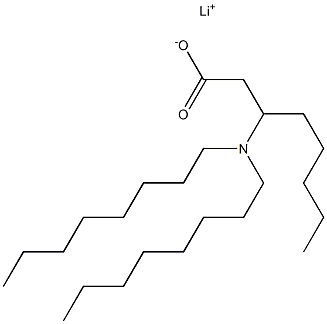 3-(Dioctylamino)octanoic acid lithium salt Struktur