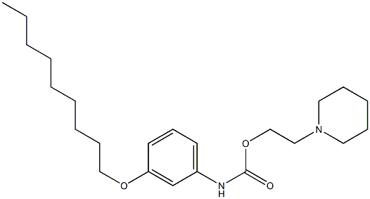 1-[2-[[(3-(Nonyloxy)phenyl)amino]carbonyloxy]ethyl]piperidine Struktur