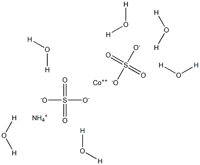 Ammonium cobalt(II) disulfate hexahydrate Struktur