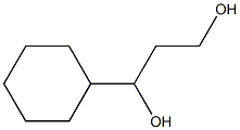 1-Cyclohexylpropane-1,3-diol Struktur