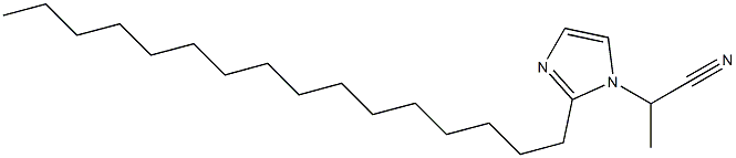 1-(1-Cyanoethyl)-2-hexadecyl-1H-imidazole Struktur