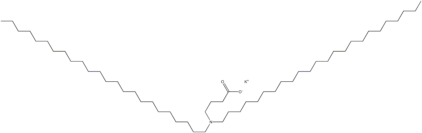 4-(Ditetracosylamino)butyric acid potassium salt Struktur